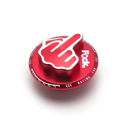 Aluminum Middle Finger Pattern Engine Oil Filler Fuel Filter Tank Cap Cover For Honda Acura