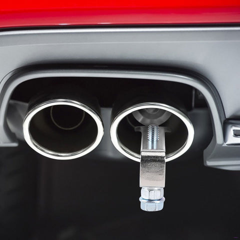 Aluminum Turbo Sound Whistle Exhaust Pipe Tailpipe BOV Blow-off Valve Simulator Muffler (XL, Silver)