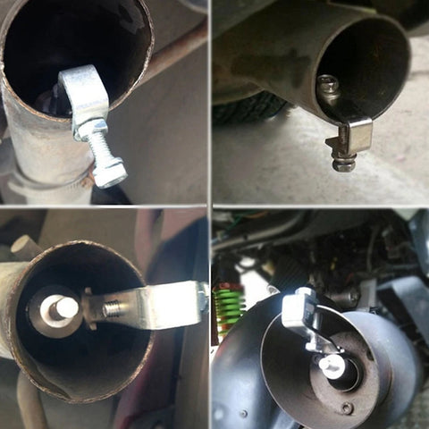 Aluminum Turbo Sound Whistle Exhaust Pipe Tailpipe BOV Blow-off Valve Simulator Muffler (XL, Silver)