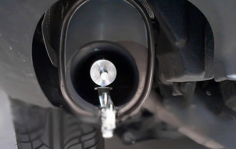 Aluminum Turbo Sound Whistle Exhaust Pipe Tailpipe BOV Blow-off Valve Simulator Muffler (XL, Silver)