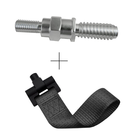Red / Blue / Black JDM Style Tow Hole Adapter with Towing Strap for BMW X1 X3 X4 X5 X6 2 3 4 5 Fxx Series 2012+