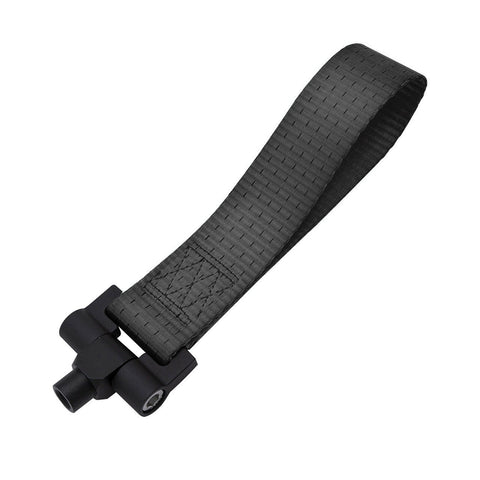 Red / Blue / Black JDM Style Tow Hole Adapter with Towing Strap for BMW X1 X3 X4 X5 X6 2 3 4 5 Fxx Series 2012+