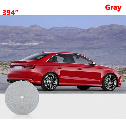 394" Yellow\ Green\ Gray\ Orange\ Blue Strip Car Wheel Hub Rim Protector Tire Ring Guard Rubber Sticker