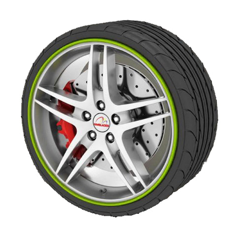 394" Yellow\ Green\ Gray\ Orange\ Blue Strip Car Wheel Hub Rim Protector Tire Ring Guard Rubber Sticker