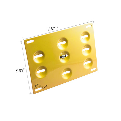 1 Set Front Tow Hook License Plate Bumper Mounting Bracket Fit Mercedes-Benz C E S M GLA GLK CLA ML SL AMG Class