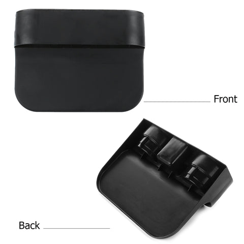 Car Seat Seam Wedge Storage Organizer Cup Holder Bottle Drink Phone Mount Stand Black Plastic, Universal Fit