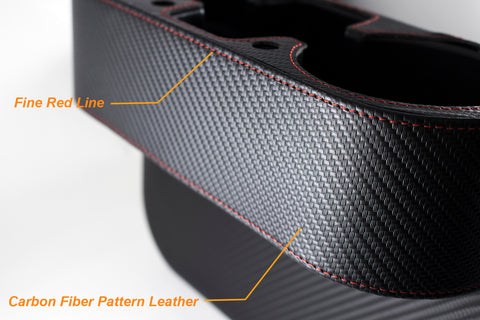 Car Seat Seam Wedge Storage Organizer Cup Holder Bottle Drink Phone Mount Stand Black Plastic, Universal Fit