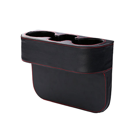 Car Seat Seam Wedge Storage Leather Organizer Cup Holder Drink Phone Mount Stand