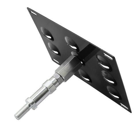 1 Set Front Tow Hook License Plate Bumper Mounting Bracket Relocator Holder Fit 2006-2008 Honda Fit Acura TL