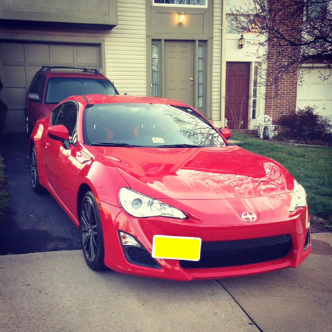 License Plate Mounting Bracket Front Bumper Tow Hook for FRS BRZ WRX STi 86 Toyota Scion Subaru