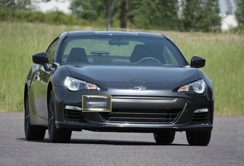 Bumper Tow Hook License Plate Mount Bracket Holder For Subaru BRZ WRX Toyota 86