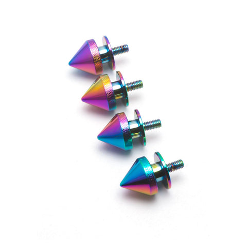 Neo Aluminum Alloy Spike Quick Release Fasteners For Car Exterior Bumper Trunk Fender Hatch Lids JDM Style