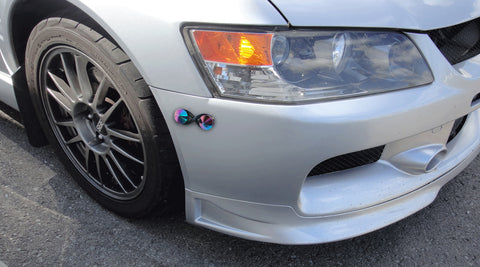 Neo Aluminum Alloy Spike Quick Release Fasteners For Car Exterior Bumper Trunk Fender Hatch Lids JDM Style