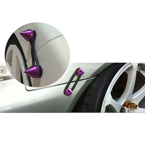 JDM Spike Alloy Thorn Quick Release Fastener Kit Bumper Trunk Fender Lids Purple