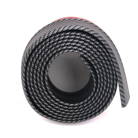 Universal Carbon Fiber Black Texture Bumper Lip Splitter Chin Spoiler Body Kits