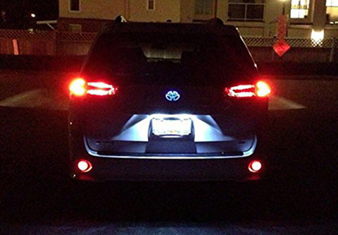 2x Round LED Red Lens Bumper Taillight Reflector Brake Lights For Scion Toyota Corolla