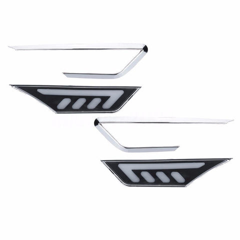 2x JDM Clear White/Amber COB LED Side Marker Lights for 2016-up 10th Gen Honda Civic