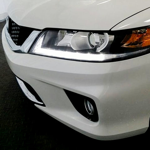 2pcs 11.8" / 18.5" Xenon White LED Headlight Daytime Running Light Strip LED Assembly for Honda Accord Sedan 2013-2015 Retrofit