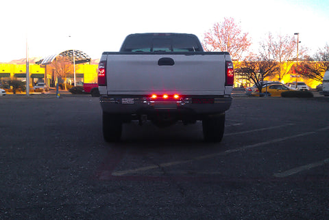 Smoked Lens 9-LED Truck Rear Tailgate or Trailer LED Light Bar Compatible With Ford F-150 F-250 F-350 F-450 Dodge RAM 1500 2500 3500 Chevy Silverado, GMC Sierra, etc