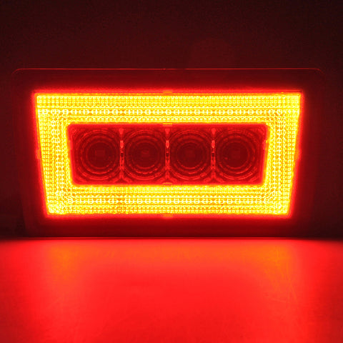 Xotic Tech Smoked Lens 3-in-1 Full LED Rear Fog Light Kit Compatible with Subaru Impreza WRX/STI or Crosstrek, Function as Tail/Brake Lamp, Backup Reverse Light (Includes Wire Harness & Mounting Bracket