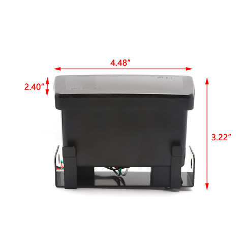 Xotic Tech Smoked Lens 3-in-1 Full LED Rear Fog Light Kit Compatible with Subaru Impreza WRX/STI or Crosstrek, Function as Tail/Brake Lamp, Backup Reverse Light (Includes Wire Harness & Mounting Bracket