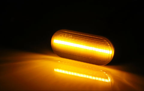 2PCS LED Side Indicator Marker Light Kit Turn Signal Sequential Lamp Bulbs Compatible for Volkswagen for VW MK4 GTI R32 Golf Jetta Bora B5 B5.5 Passat New Beetle