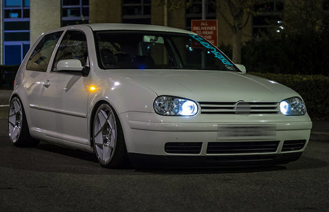 2PCS LED Side Indicator Marker Light Kit Turn Signal Sequential Lamp Bulbs Compatible for Volkswagen for VW MK4 GTI R32 Golf Jetta Bora B5 B5.5 Passat New Beetle