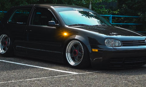 2PCS LED Side Indicator Marker Light Kit Turn Signal Sequential Lamp Bulbs Compatible for Volkswagen for VW MK4 GTI R32 Golf Jetta Bora B5 B5.5 Passat New Beetle