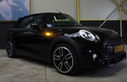 Amber LED Side Marker Light Turn Signal Dynamic Lamp Bulbs Compatible for MINI Cooper Gen2 R55 R56 R57 R58 R59, Replace OEM Side Marker Lights