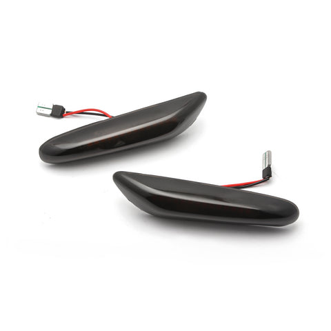 Smoke Lens Dynamic Amber LED Indicators Blinker Side Marker Turn Signal Light Running Sequential For BMW E90 E91 E92 E93 E60 E61 E46 E83 E81