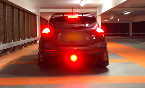 Trailer Hitch LED Brake Tail Lights 15 LEDs Red Smoked Lens Cover Light Fit 2" Receiver Truck SUV