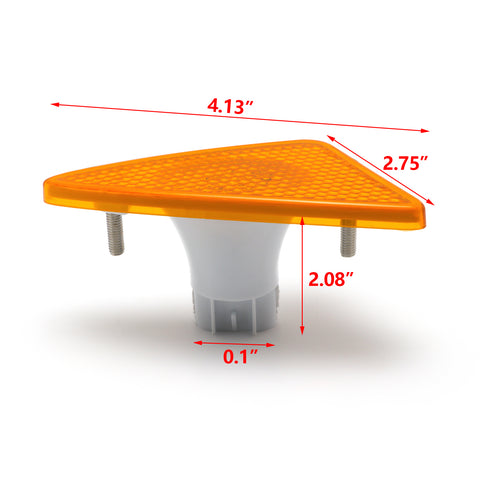 LED Amber Front Cab Flare Side Marker Turn Signal Corner Light Lamp for Kenworth T660 T600 T170 T270 T370 Semi-Trucks