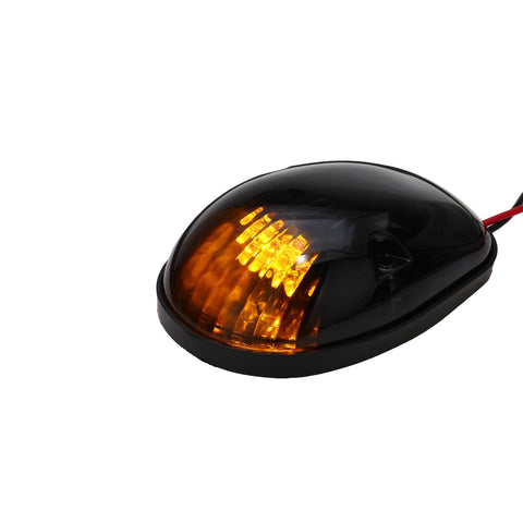 Cab Marker Roof Running Lights Assembly for Chevrolet Silverado 1500 2500 3500 HD Classic 2002-2007, Amber Trunk LED Cab Roof Marker Clearance Light Kit Fit GMC Sierra 1500 2500 3500 HD Classic 2002-2007