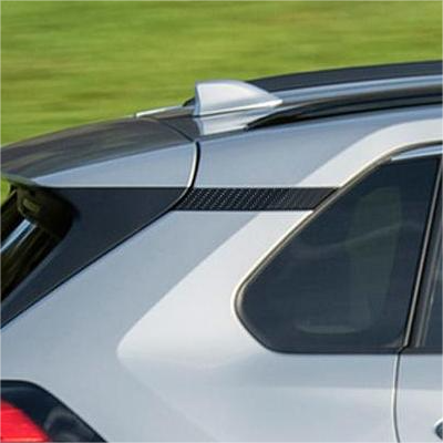 Set Carbon Fiber Style Exterior Front Window A-Pillar Rear Window C-Pillar Rear Spoiler Window Pillar Rear Side Window Louvers Accessories Cover Trim Combo Kit, Compatible with Toyota Rav4 2019-2024