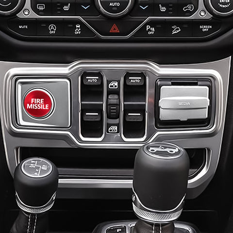 1pc 12V Fire Missile Cigarette Lighter Aluminum Plug Button Compatible with most car, SUV, truck, RV (Red)