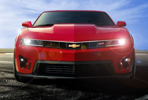 H13 9008 COB LED Headlight Conversion Kit High/Low Beam 6000LM HID Xenon White