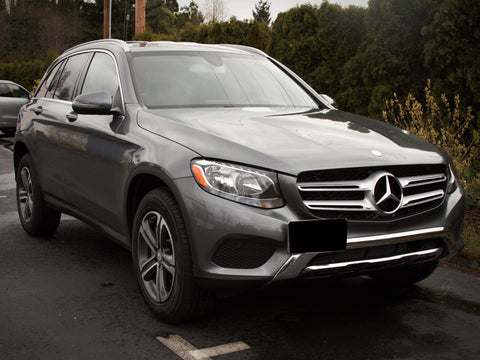 Black / Gold / Red License Plate Mounting Bumper Tow Hook Bracket for Mercedes GLK GLC GLE, Fit Porsche Macan 2014-2019, Fit Audi Q7 2016-up