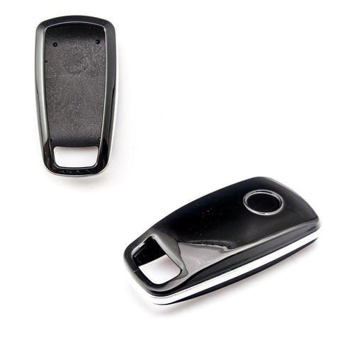 Carbon Fiber Pattern/ Glossy Black/ Glossy Red/ Glossy White Key FOB Cover Shell Case for 2017+ Audi Keyless Remote