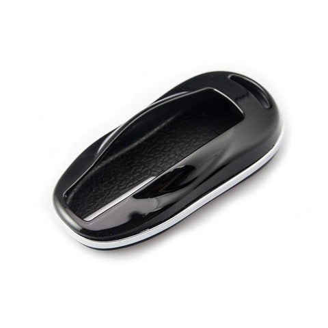 Carbon Fiber Pattern/ Glossy Black/ Glossy Red/ Glossy White Key FOB Hard Cover Shell Case for Tesla Model S 2012-2018