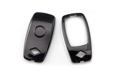 Carbon Fiber Pattern/ Glossy Black/ Glossy Red/ Glossy White Key FOB Hard Cover Shell Case for Mercedes 2017+ E300 E400 S63 AMG GLK GLA