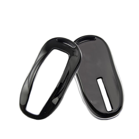Carbon Fiber Pattern/ Glossy Black/ Glossy Red/ Glossy White Key FOB Hard Cover Shell Case for Tesla Model S 2012-2018