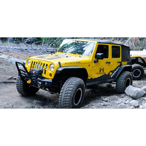 2 x Vinyl Black/ Brush Silver/ Red/ White RUBICON Letter Decal Hood Fender Sticker for Jeep Rubicon Wrangler JK YJ