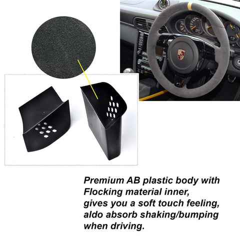 2pcs Black/ Red Door Armrest Organizer Storage Box For Porsche 911 Boxster Cayman 2013-2019