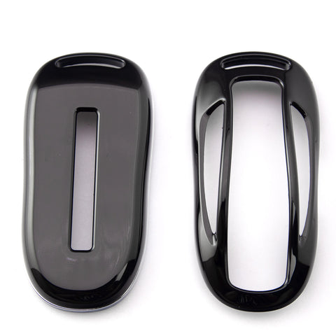 Carbon Fiber Pattern/ Glossy Black/ Glossy Red/ Glossy White Key FOB Cover Hard Shell Case for Tesla Model X Keyless Remote