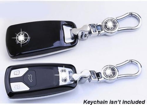 Carbon Fiber Pattern/ Glossy Black/ Glossy Red/ Glossy White Key FOB Cover Shell Case for 2017+ Audi Keyless Remote