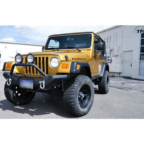 2 x Vinyl Black/ Brush Silver/ Red/ White RUBICON Letter Decal Hood Fender Sticker for Jeep Rubicon Wrangler JK YJ