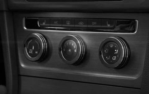 Anodized Aluminum Alloy AC Climate Control Knob Ring Cover for VW MK7 Golf GTI Black/ Silver/ Blue/ Red