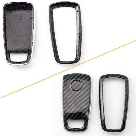 Carbon Fiber Pattern/ Glossy Black/ Glossy Red/ Glossy White Key FOB Cover Shell Case for 2017+ Audi Keyless Remote