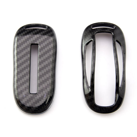 Carbon Fiber Pattern/ Glossy Black/ Glossy Red/ Glossy White Key FOB Cover Hard Shell Case for Tesla Model X Keyless Remote