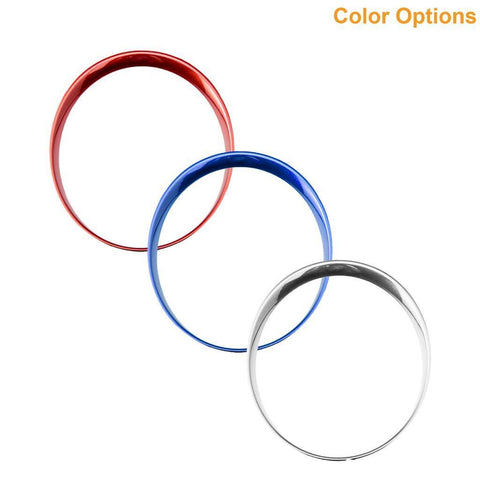 5pcs ABS Anodized Dashboard Meter Ring Instrument Frame Trim Covers for Porsche Cayenne 958 2011-2018 Panamera 976 2010-2016 Porsche 911 991 2013-2018 Red/ Blue/ Silver